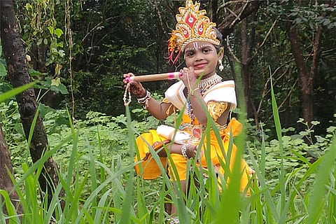 ARADHYA L ACHARYA,-LOHITH ACHARYA INDRAJE,SOWMYA LOHITH,
