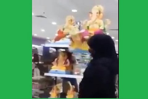 Burqa-clad woman