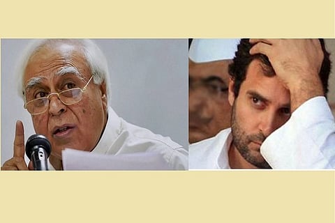 sibal and rahul gandhi