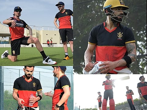 virat kohli and rcb practice