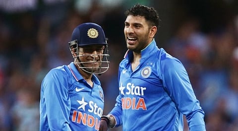 yuv and ms dhoni for