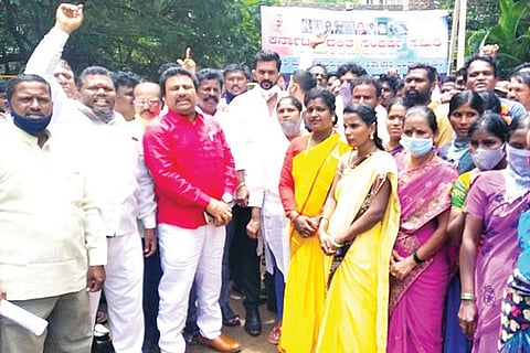 150920 Ballari Dalita Samiti Protest