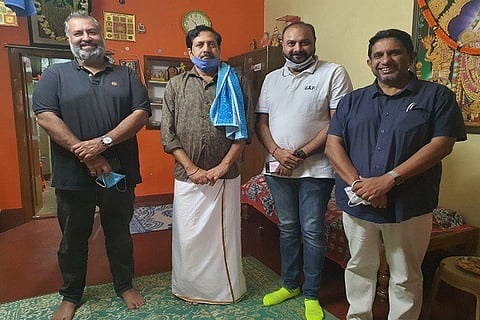 AAP Leaders with YSV Datta