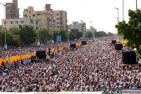 Anti Shia protest in karachi