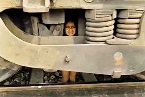 Goods Train run over a boy in haryana