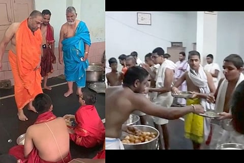 Sri Subudhendra Tirtha swamiji and Panipuri