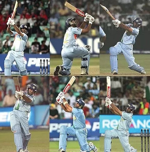 yuvraj singh sixes