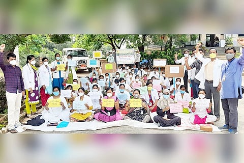 03102020 HB Halli Leasing-outsourcing employees protest