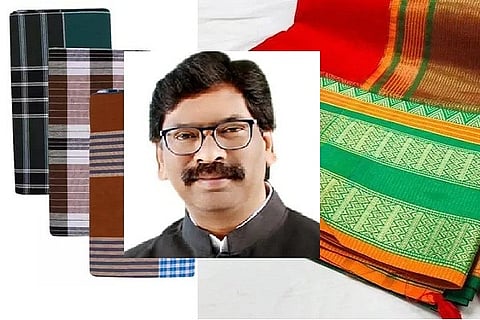 10 Rupee Sarree Lungi and Dhoti Hemanth soren