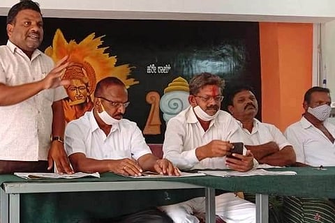 Challakere Golla community meeting