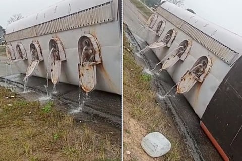 Diesel tanker Accident