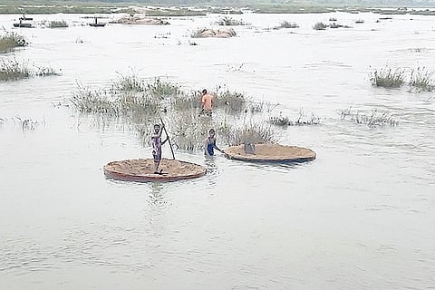 Gangavati Tungabhadra River Illigal Sand Mining