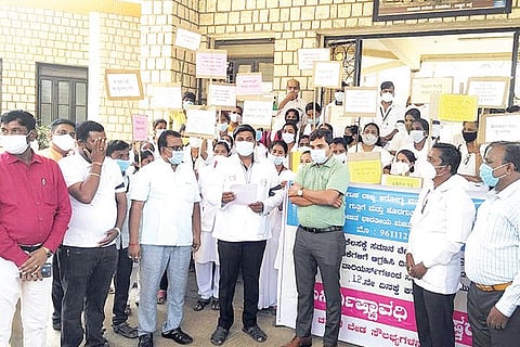 Hosapete Health Dept Contract Employees Appeal