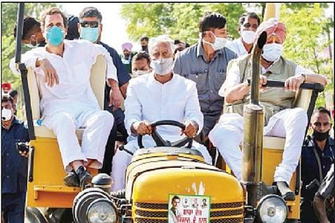 Rahul gandhi Krushi yatra
