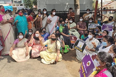 cogress protest-kusuma