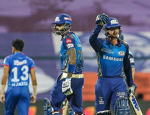 mumbai indians wins against dd for wb