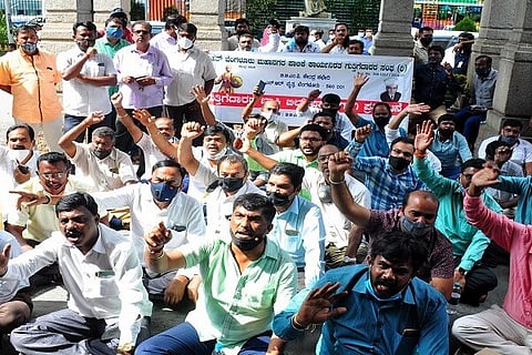 BBMP_Contractors_Protest
