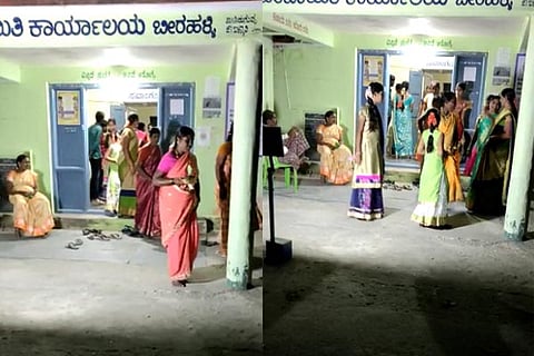 Grama Panchayat office brides family