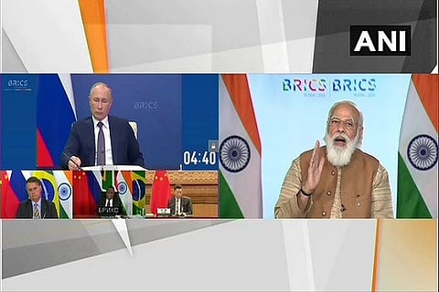 PM Modi in BRICS Opening sessoin