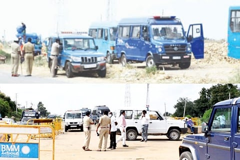 bharamasagar, vijayapur, national highway, construction, opposition,