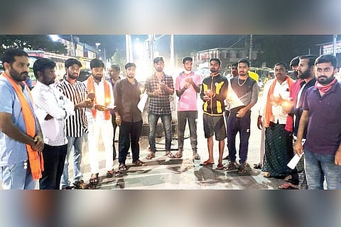 04122020 Harapanahalli protest