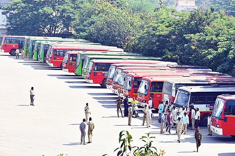 11122020 Koppal Bus Strike