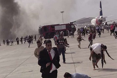 Blast at Aden airport kills 25, wounds 110 Yemeni officials