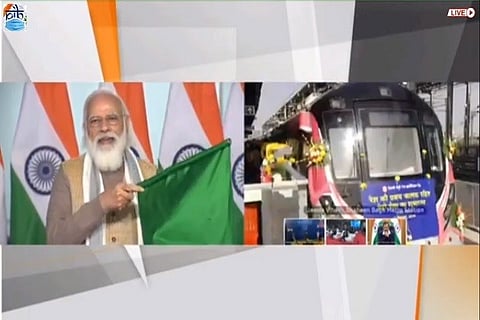 Delhi Metro Driverless service PM Modi