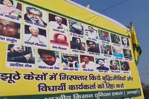 Farmers’ protest Group demands release of Umar Khalid, Varavara Rao, others