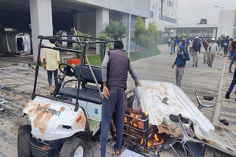 KOLARA Narasapura wistron attack by its own employess
