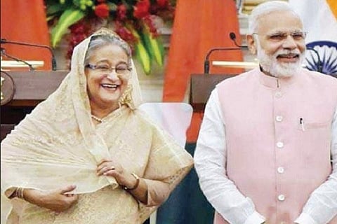 Shaikh Hasina and modi