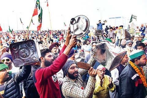 farmers protest