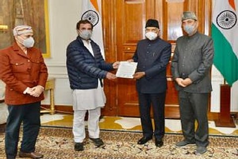rahul gandhi met president