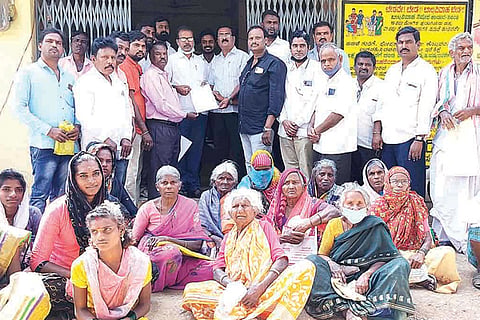 210121 Kampli Urban Development Struggle Committee Protest