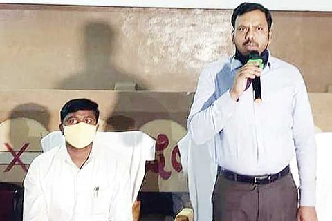 Raichur DC Venkatesh kumar at manvi Gp