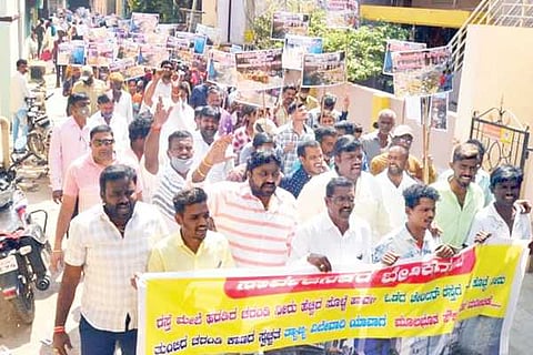 Ballari Ward Residents Protest