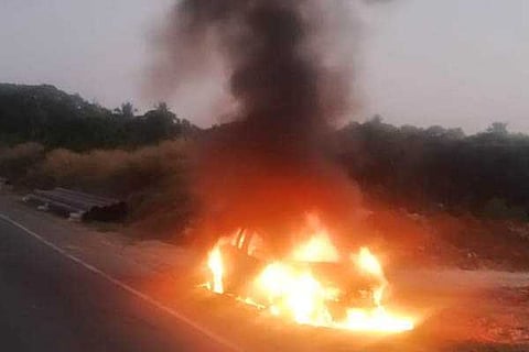 CAR FIRE