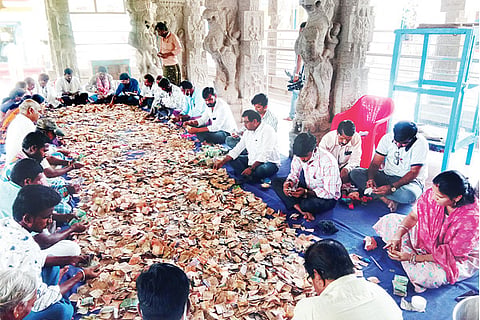 30032021 Kanakagiri Kanakachal temple Hundi count