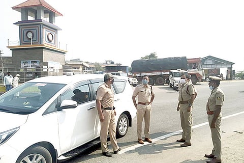 Harapanahalli Circle SP DYSP Visit