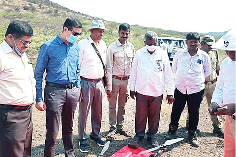 Karnataka Andhra Border Survey Drone