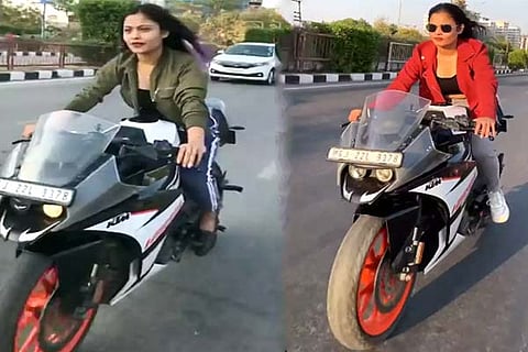Woman Biker