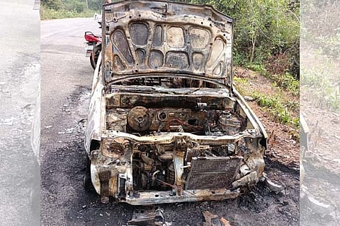 car fire