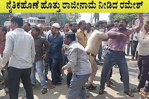 ramesh-jarakiholi gokak protest