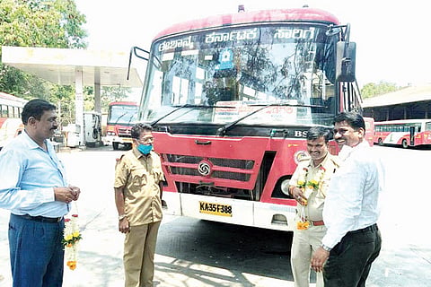 09042021 Hadagali KSRTC bus Depo DC duty attending