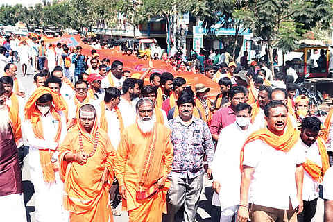 Sindhanuru God Flag parade
