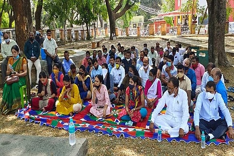 Strike at Gandhi Park