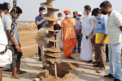 03052021 Koppal Ginigera Lake planting work