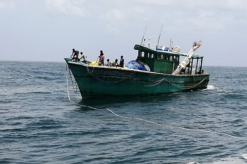 Boat in the sea