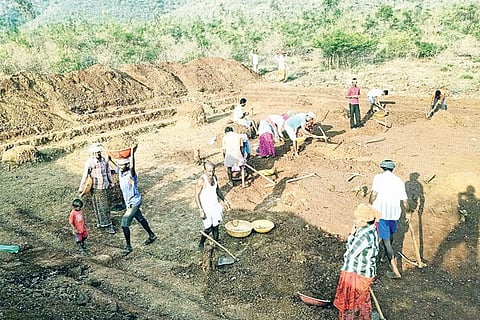 Hadagali Narega Work