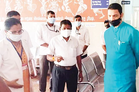 Minister Angara visited hospital